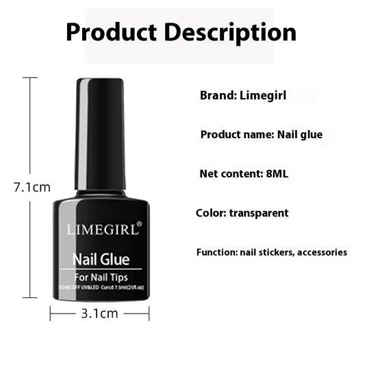 Nagelkleber Glasflasche Gefälschte Nagelflecken Ornament