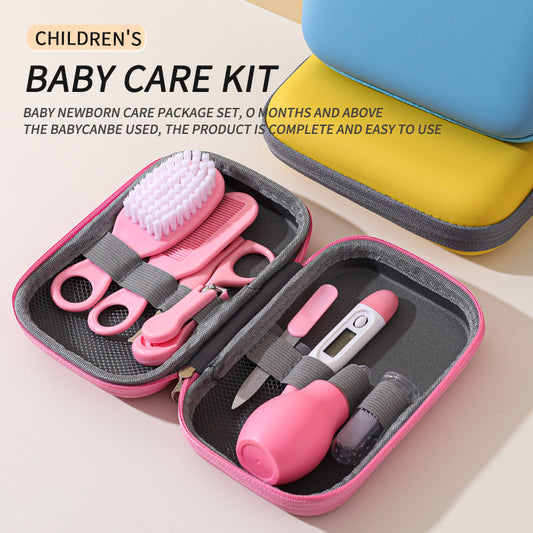Kinder Baby nägel Schneid zange 8 Acht-Stück-Set Eva Tasche Pflege anzug