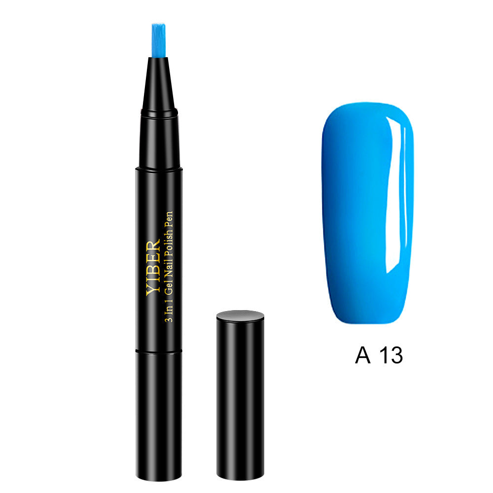 3 in 1 Gel Nagellack Stift Glitter One Step Nail Art Gel Polish Hybrid
