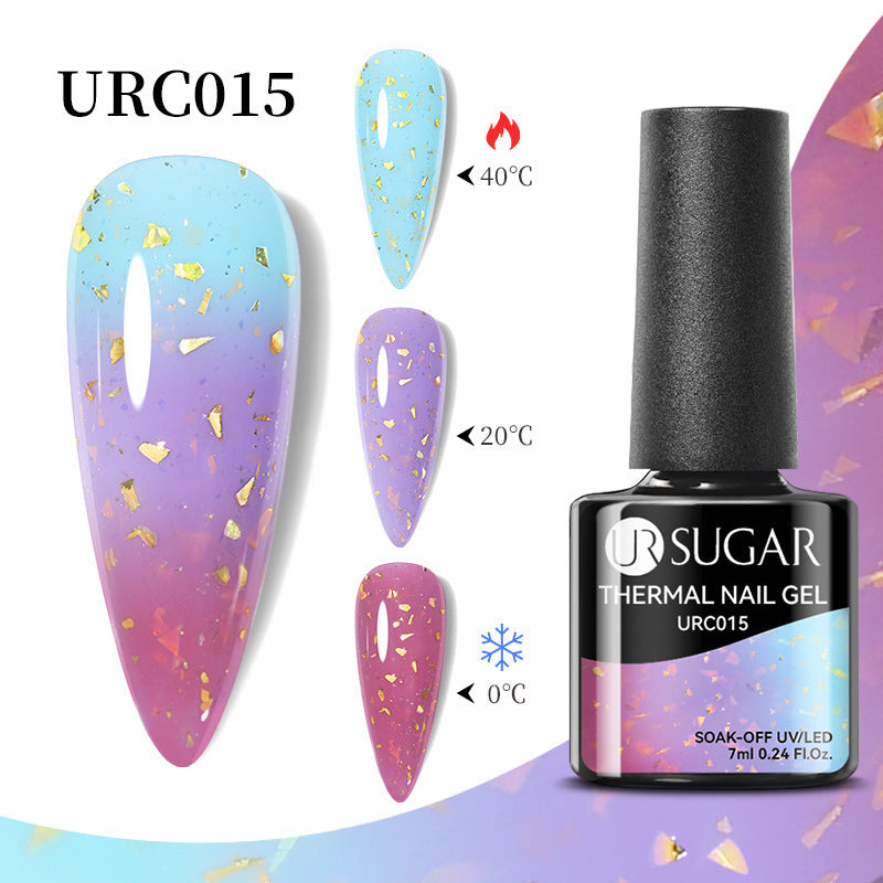 Herbst und Winter Neuer Temperaturwechsel UV-Lack Kalter und warmer Farbverlauf-Nagelkleber