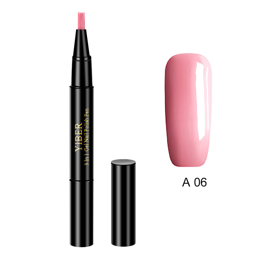 3 in 1 Gel Nagellack Stift Glitter One Step Nail Art Gel Polish Hybrid