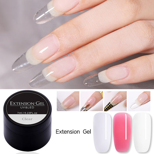 Nail Fast Extended Glue Boxed Abnehmbarer Kleber UV-Nagelmodellkleber 3 Farben erhältlich
