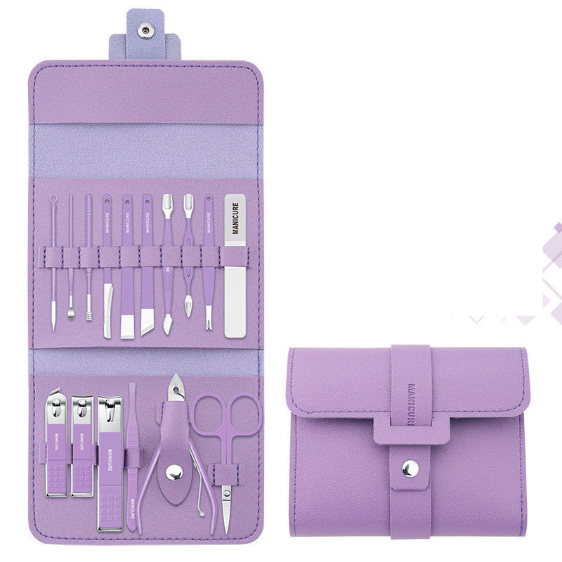 Edelstahl Farbe 16-stück Nail Clipper Set